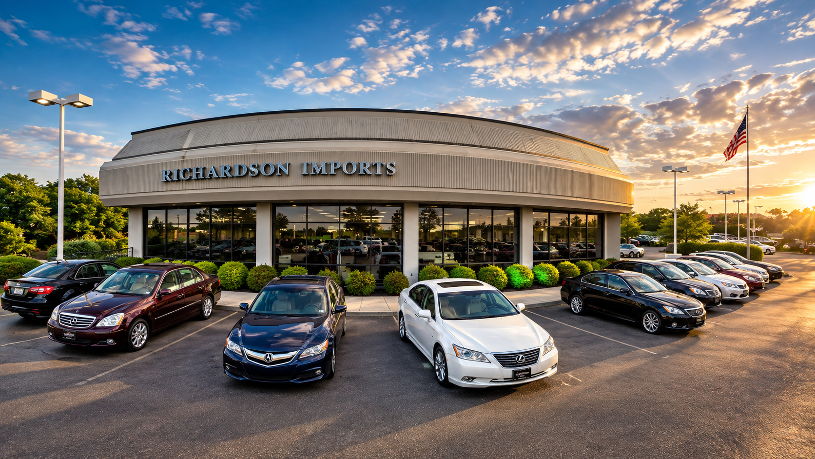 Richardson Imports representative holding keys and documents